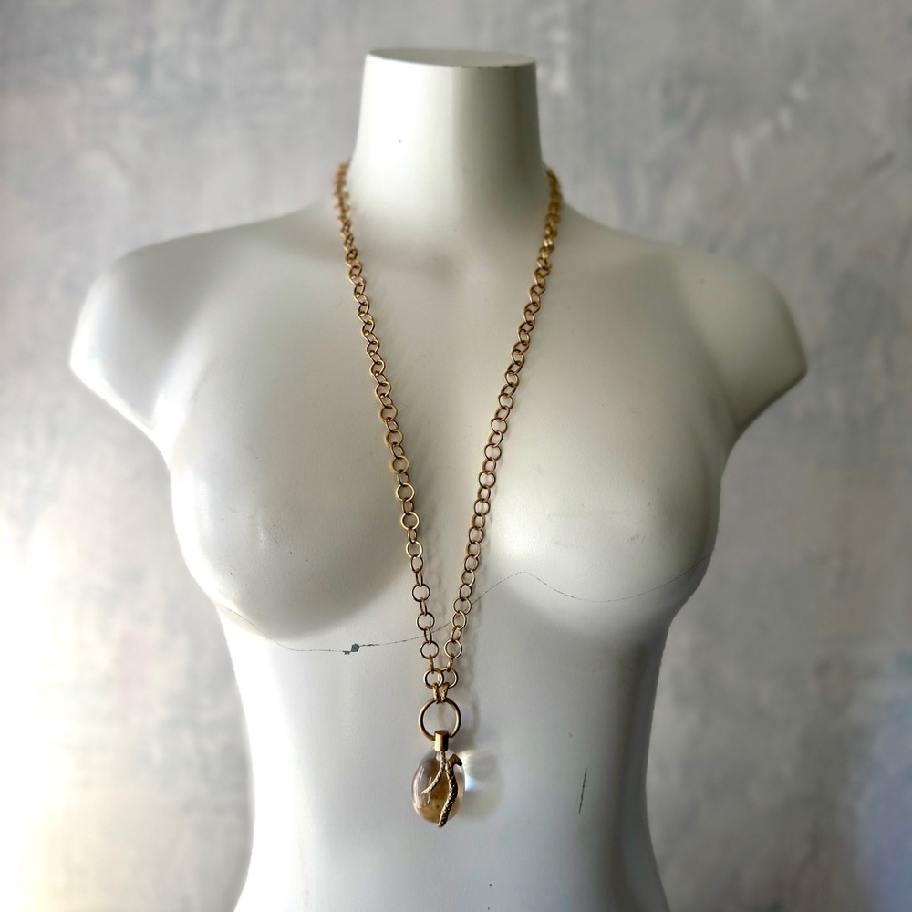 Stella & Dot Snake Orb Pendant Necklace